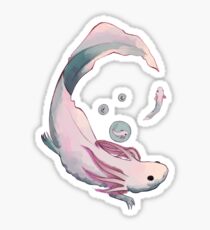 Axolotl growth Sticker