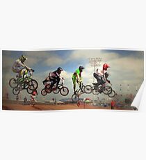 Póster BMX -En vuelo