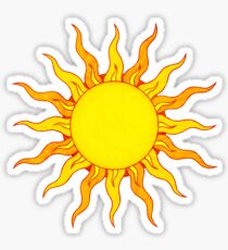 Grunge Sonne Sticker