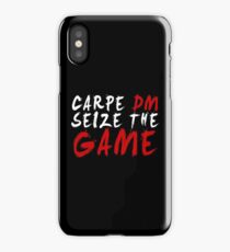 Carpe DM, Seize The Game - Dungeons & Dragons (White) iPhone Case