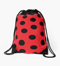 Ladybug Print Drawstring Bag