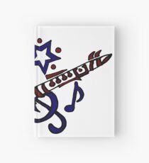 Cuaderno de tapa dura Cool Fun Clarinet Tribal Art Style Original