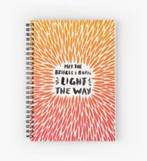 Bridges Burned – Fiery Palette Spiral Notebook