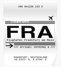 FRA Flughafen Frankfurt am Main Poster