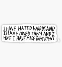 Words Sticker