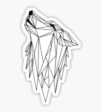 polygonal wolf Sticker