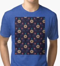 Flower Garden. Floral Pattern Tri-blend T-Shirt