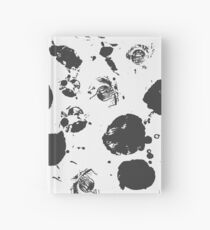 Cuaderno de tapa dura Black grunge ink stains
