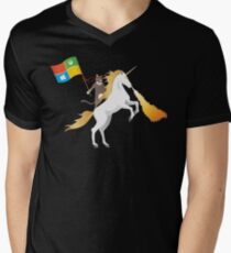 Ninja Cat Unicorn Men's V-Neck T-Shirt
