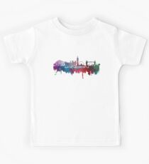 London skyline city blue Kids T-Shirt