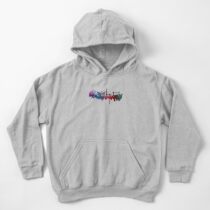 London skyline city blue Kids Pullover Hoodie