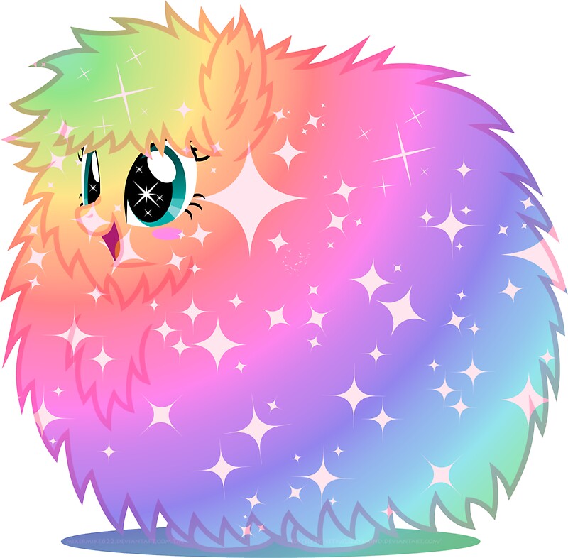 fluffy rainbow unicorn stickers by electricvibe redbubble