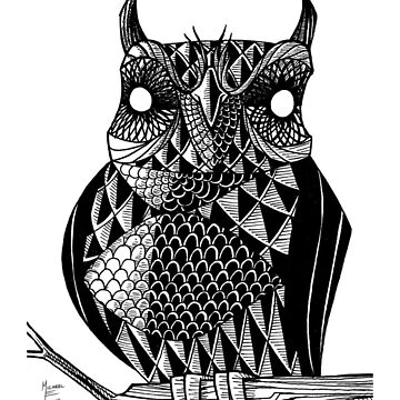 Artwork thumbnail, Horned Owl by likemoyd