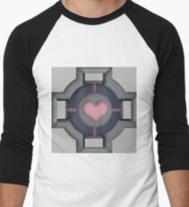 Companion Cube Men's Baseball ¾ T-Shirt