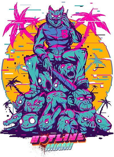 "Hotline Miami" Poster by summerfreeze | Redbubble