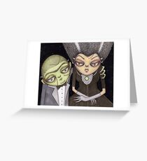 Frank and his Bride Greeting Card