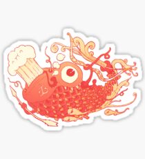 Japanese Red Carp Sticker