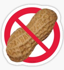 Peanuts Are Forbidden - Les Arachides Sont Interdites Sticker