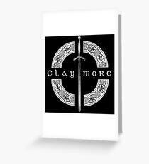 Claymore Greeting Card