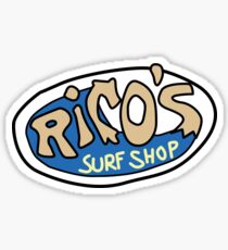 Rico's Surf Shop Logo Sticker