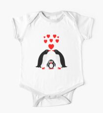 Penguins family One Piece - Short Sleeve