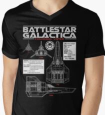 BATTLESTAR GALACTICA COLONIAL VIPER Men's V-Neck T-Shirt