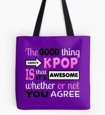 Gute Sache über KPOP - PURPLE Tote Bag