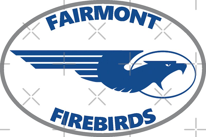"FAIRMONT FIREBIRDS Kettering Ohio Oval Logo" Stickers by