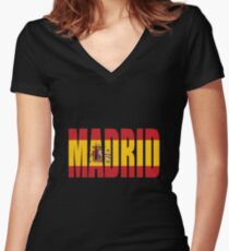 Camiseta entallada de cuello en V Madrid.