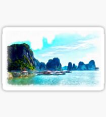 Floating Village Sticker