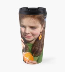 Lucinda on the balcony Travel Mug