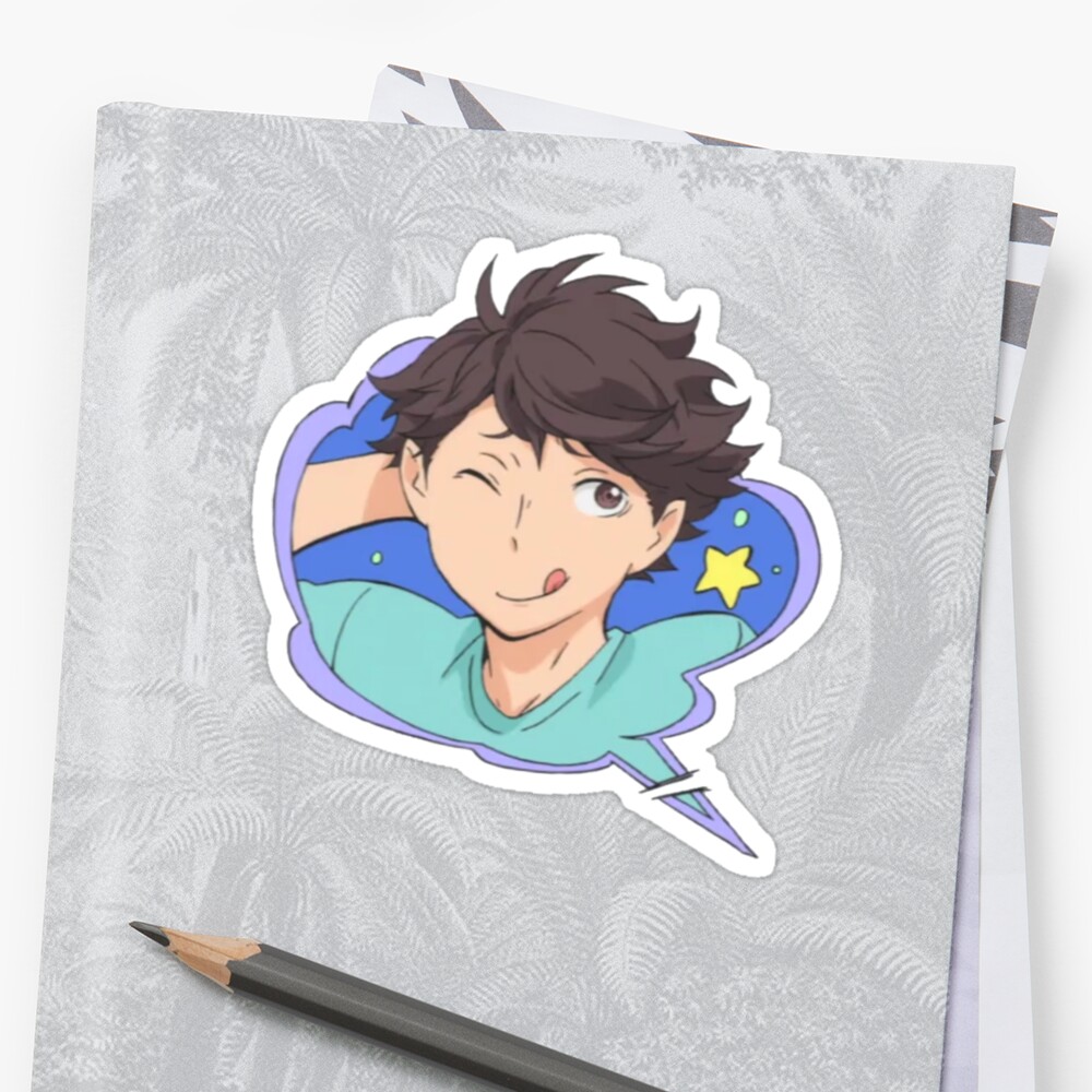 Haikyuu Oikawa Tooru Sticker By Bankayle Redbubble