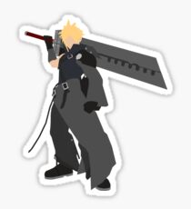 Pegatina Cloud Strife Vector / Minimalist (Niños de Adviento)