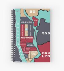New York City Map Spiral Notebook