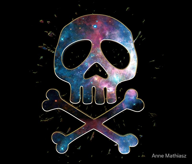 "Space Pirate, Skull, Crossbones, Captain, Bone, Anime, Comic" Travel