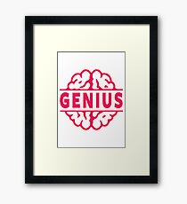 Genius Framed Print