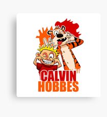 Calvin and Hobbes Time Canvas Print
