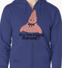 Who You Calling Pinhead? - Spongebob Zipped Hoodie