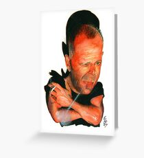 Bruce Willis Greeting Card