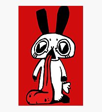 Tongue Rabbit! Photographic Print