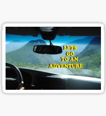 Let's go to an adventure Sticker