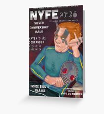 Erol on the cover of NYFE Magazine Greeting Card