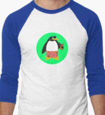 Party Penguin Men's Baseball ¾ T-Shirt