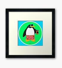 Party Penguin Framed Print