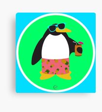 Party Penguin Canvas Print