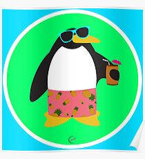 Party Penguin Poster