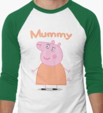 Mummy Pig Men's Baseball ¾ T-Shirt