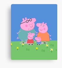 Peppa Family Canvas Print