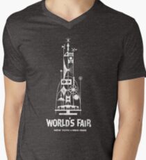 64/65 World's Fair - Tower of the Four Winds Men's V-Neck T-Shirt