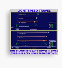Science - Light Speed Travel 2 Canvas Print